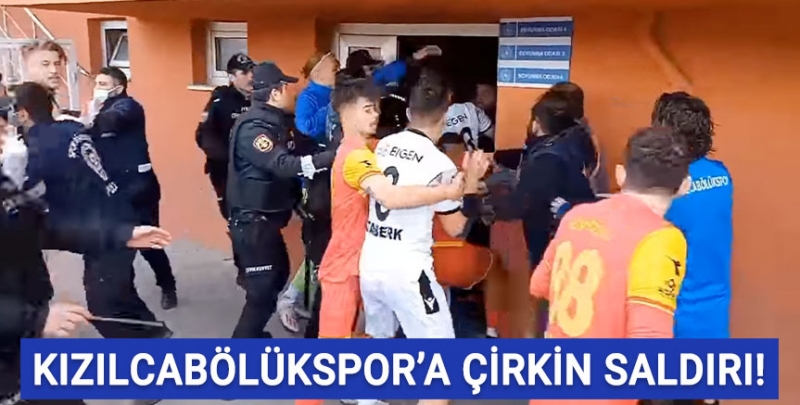 3. Lig maçında Kızılcabölüksporlu futbolculara çirkin saldırı!