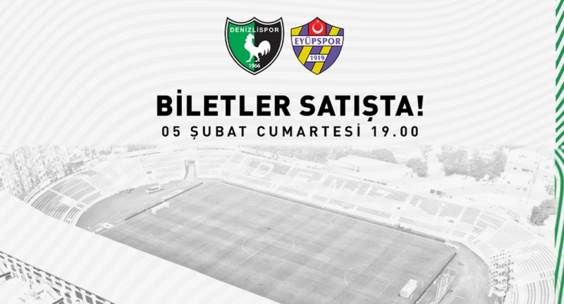 Altaş Denizlispor - Eyüpspor maç biletleri satışa çıktı!