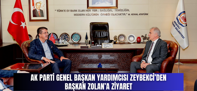 AK Parti Genel Başkan Yardımcısı Zeybekci’den Başkan Zolan’a ziyaret