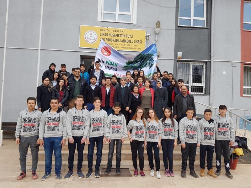 BAKLAN LİMAK HÜSAMETTİN TUYJİ ÇOK PROGRAMLI ANADOLU LİSESİ’nin planladığı “BİN FİDAN BİN NEFES”
