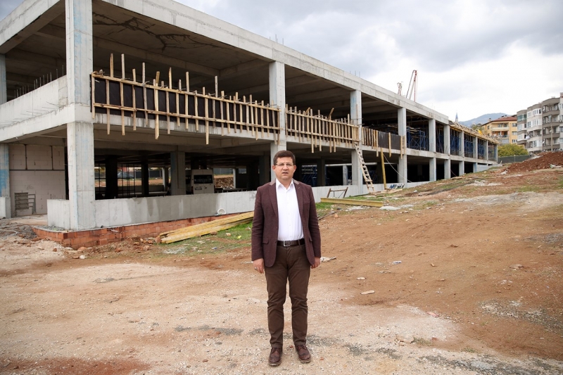 BARBAROS’TAKİ KAPALI PAZARYERİ FARKLI MİMARİSİYLE DİKKAT ÇEKECEK