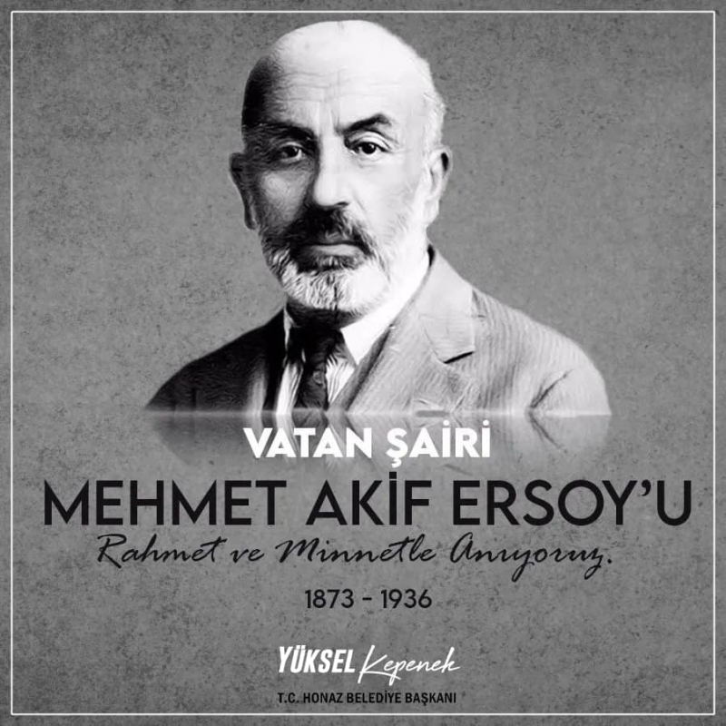 Başkan Kepenek'ten vefa! Mehmet Akif Ersoy'u ölüm yıldönümünde andı! 