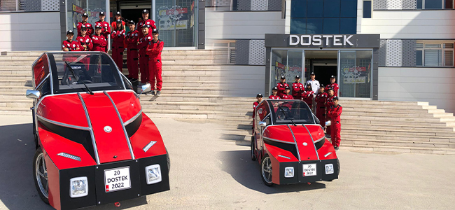 Buldan Takımı ve DOSTEK’ in Elektrikli Aracı Yarışma için Kocaeli’ ye yolcu edildi.