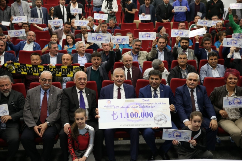 BÜYÜKŞEHİR’DEN AMATÖR SPOR KULÜPLERİNE DEV DESTEK