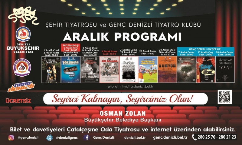 Denizli, Büyükşehirle Tiyatroya Doyacak