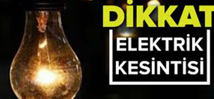 Denizli elektrik kesintisi (3 - 4 Ekim 2020)