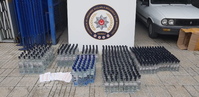 Denizli Emniyet Müdürlüğü görevlileri tarafından ilimizde sağlıksız koşullarda sahte içki üretimi ve satışı yapmak isteyen şahıs ve organizasyonlara yönelik operasyon yapıldı
