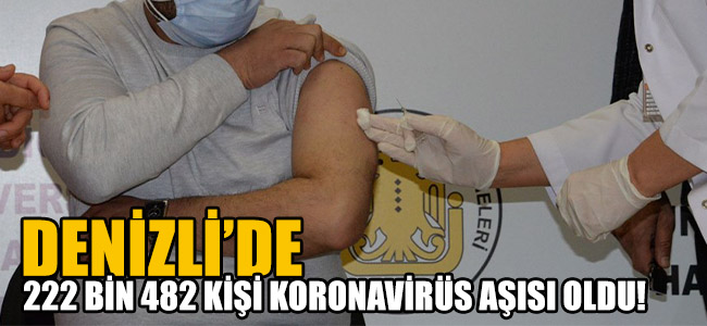 Denizli'de 222.482 kişi koronavirüs aşısı oldu!