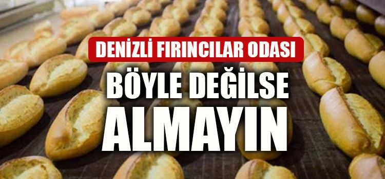 EKMEKLER BÖYLE SATILACAK 