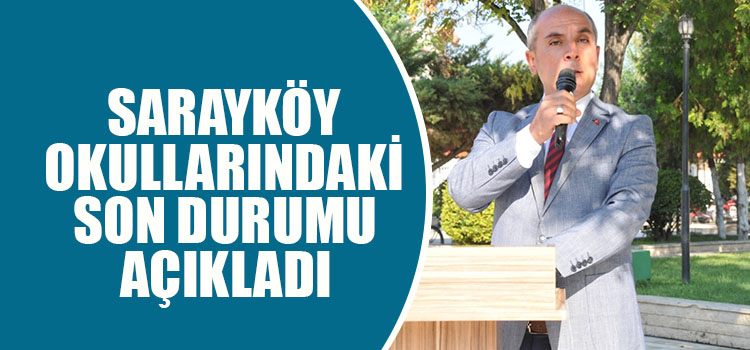 İLÇE MİLLİ EĞİTİM MÜDÜRÜ AKHAN SON DURUMU AÇIKLADI 