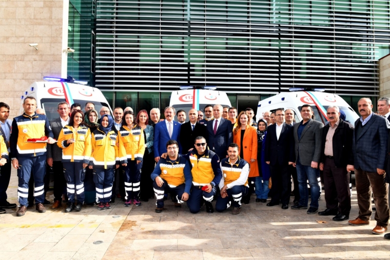 İLİMİZ SAĞLIK HİZMETLERİNE 4 YENİ AMBULANS DAHA