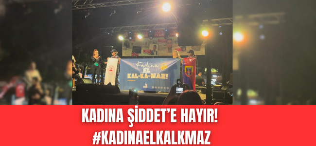 Kadına şiddet'e hayır!  #kadınaelkalmaz 