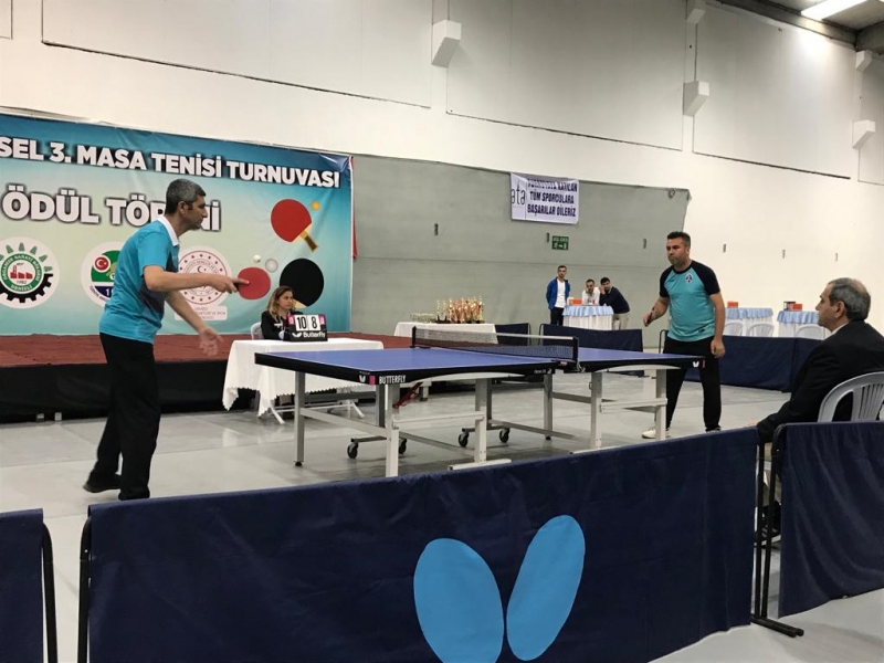 MASA TENİSİNDE PAÜ HASTANE ŞAMPİYON