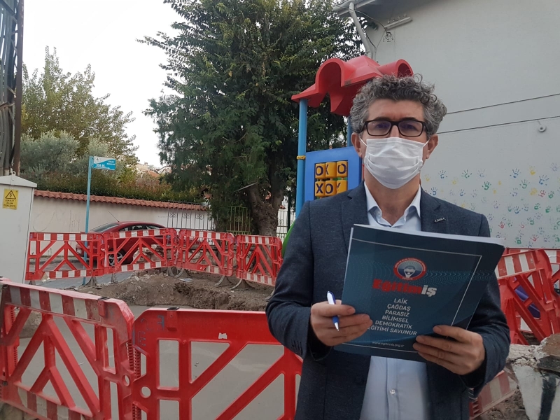 OKUL BAHÇESİNE TRAFO TEPKİSİ 