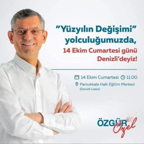 Özgür Özel'den Denizli ziyareti!  Başkan Kepenek Tüm Denizli'yi davet etti!
