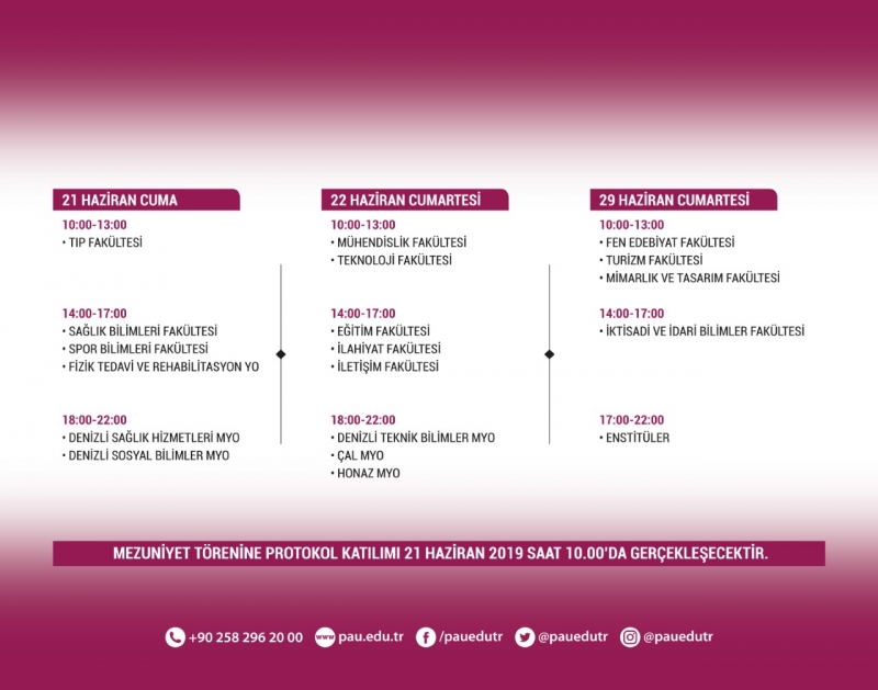 PAÜ’de Genel Mezuniyet Töreni Heyecanı Başladı