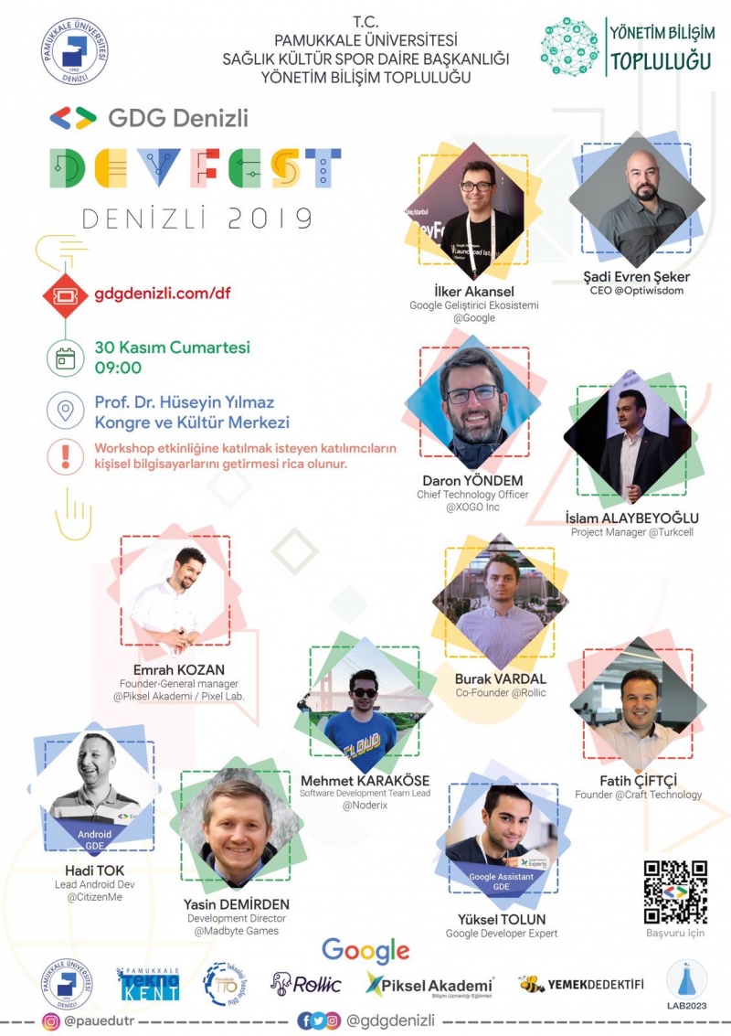 Paü’de Yazılım ve Teknoloji Zirvesi, GDG DevFest Denizli’19 İçin Geri Sayım Başladı