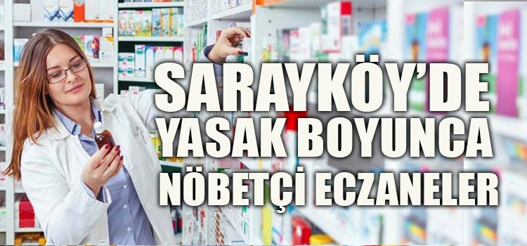 RAMAZAN BAYRAMI SÜRESİNCE AÇIK OLACAK ECZANELER