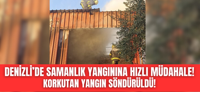 Samanlıktan yükselen alevler korkuttu! 