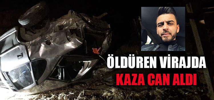 ŞARAMPOLE YUVARLANAN ARAÇTAN SAĞ ÇIKAMADI