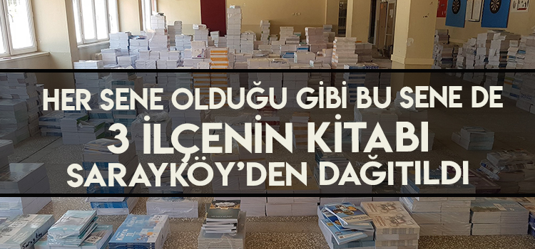 SARAYKÖY MİLLİ EĞİTİM DAĞITIMI TAMAMLADI 