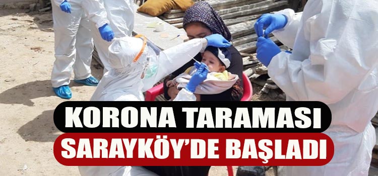 SARAYKÖY'DE ÇALIŞMALAR BAŞLADI 