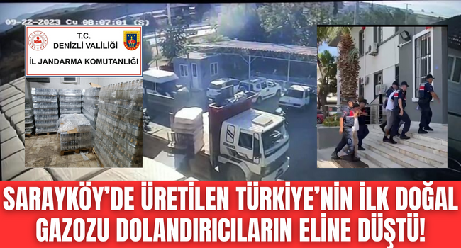 Sarayköy'de üretilen Türkiye'nin ilk doğal gazozu dolandırıcıların eline düştü! İki şüpheli kıskıvrak yakalandı!