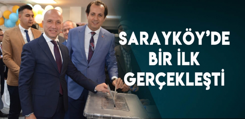 SARAYKÖY'DE VOLKAN GEZEN İKİNCİ KEZ BAŞKAN 