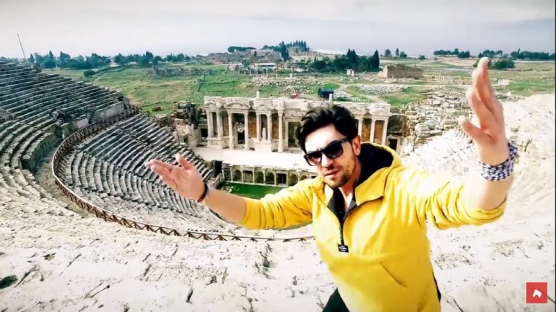 Ünlü Youtuber'ın Pamukkale videosu çok beğenildi!