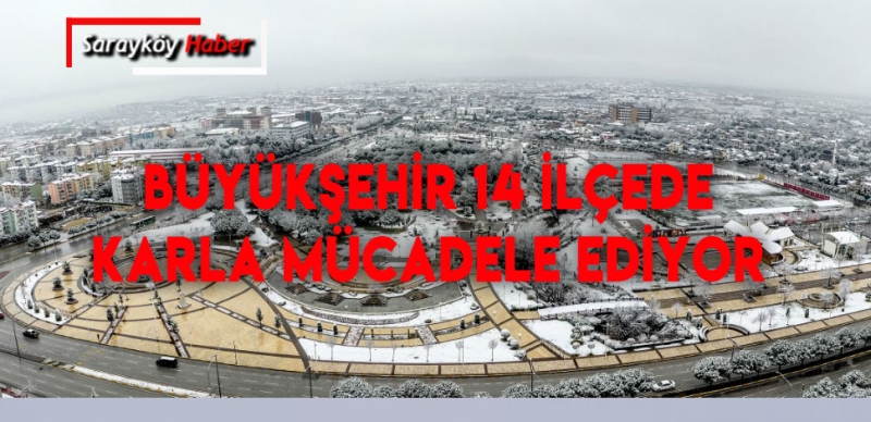 Yollarda karla mücadele, parklarda kar keyfi