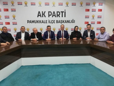 AK Parti Pamukkale Belediye Başkan Adayı Avni Örki ilk ziyaretini parti teşkilatına yaptı