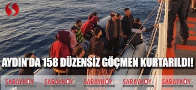 Aydın’da 158 Düzensiz Göçmen Kurtarıldı!