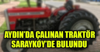Aydın'da Çalınan Traktör Sarayköy'de Bulundu
