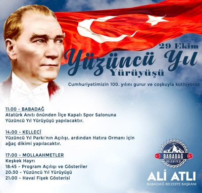 Babadağ Belediye Başkanı Ali Atlı’dan 29 Ekim mesajı!