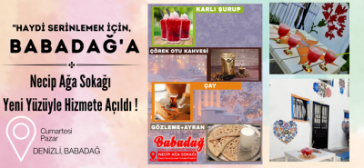 Babadağlılar karlı şurup ile serinliyor, Necip Ağa Sokağı artık daha hareketli! 