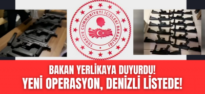 Bakan Yerlikaya başarılı operasyonlara imza atmaya devam ediyor! Silah kaçakçılığı operasyonu yapılan illerin arasında Denizli'de var!