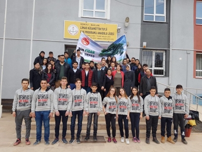 BAKLAN LİMAK HÜSAMETTİN TUYJİ ÇOK PROGRAMLI ANADOLU LİSESİ’nin planladığı “BİN FİDAN BİN NEFES”