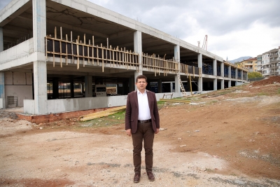 BARBAROS’TAKİ KAPALI PAZARYERİ FARKLI MİMARİSİYLE DİKKAT ÇEKECEK