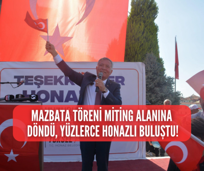 Başkan Kepenek'in mazbata töreni miting alanına dönüştü, yüzlerce Honazlı düğün gibi kutlama yaptı! 