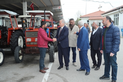 Başkan Osman Zolan'dan galericiler sitesine ziyaret