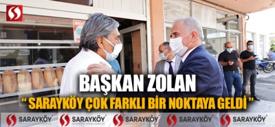 Başkan Zolan Sarayköy’de hemşehrileriyle kucaklaştı!  