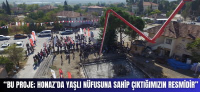 “BU PROJE; HONAZ’DA YAŞLI NÜFUSUNA SAHİP ÇIKTIĞIMIZIN RESMİDİR”