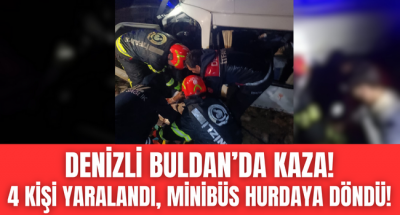 Buldan'da feci kaza! Minibüs tırla çarpıştı, takla attı 3 kişi yaralandı, 1 kişi öldü!