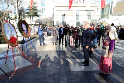 Büyük Önder Atatürk'ün Denizli'ye gelişinin 88. yılı anıldı
