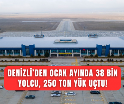 Çardak Hava Limanı 1 ayda 38 bin yolcu 350 ton yük taşıdı!
