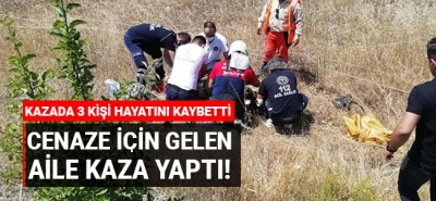 Cenaze için gelen aile kaza yaptı! 3 kişi hayatını kaybetti!