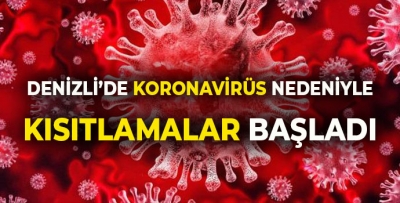 Denizli Acıpayam'da Koronavirüsünden Dolayı Kısıtlamalar Başladı