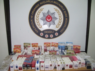 Denizli Emniyet Müdürlüğü görevlileri tarafından ilimizde tütün ve tütün mamulleri kaçakçılığı suçunu işlemek isteyen şahıs ve organizasyonların tespit edilerek şüphelilerin yakalanmasına yönelik yakalama çalışmaları yapıldı.