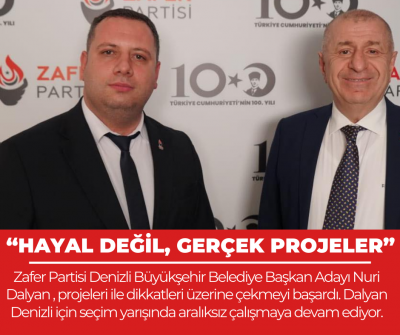 Denizli için gerçekçi projeler diyen tek aday, 