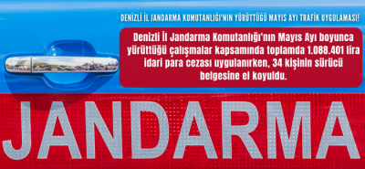Denizli İl Jandarma'dan başarılı trafik uygulaması, aranan 23 şüpheli yakalandı, 113 araç trafikten men edildi!